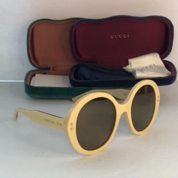 💯 Oginal New GUCCIGG1081S Round-Frame Acetate Sunglasses - Picture 10 of 12